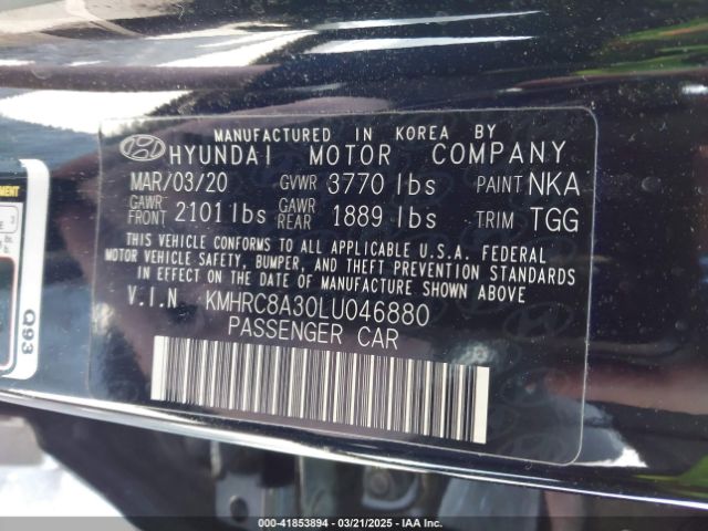 KMHRC8A30LU046880 Hyundai Venue Sel