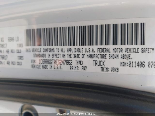 1C6RR6GT0ES247862 RAM 1500 Slt