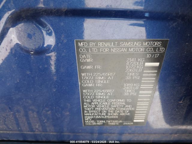 KNMAT2MVXJP514931 Nissan ROGUE SV