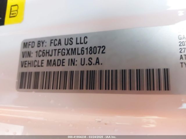 1C6HJTFGXML618072 Jeep Gladiator High Altitude 4x4