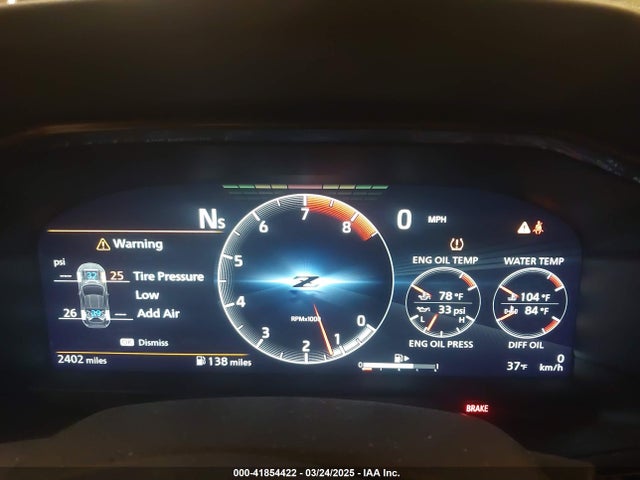 JN1BZ4BH0RM361326 Nissan Z Performance Manual