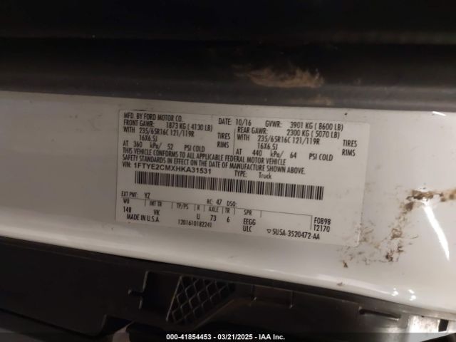 1FTYE2CMXHKA31531 Ford Transit-150
