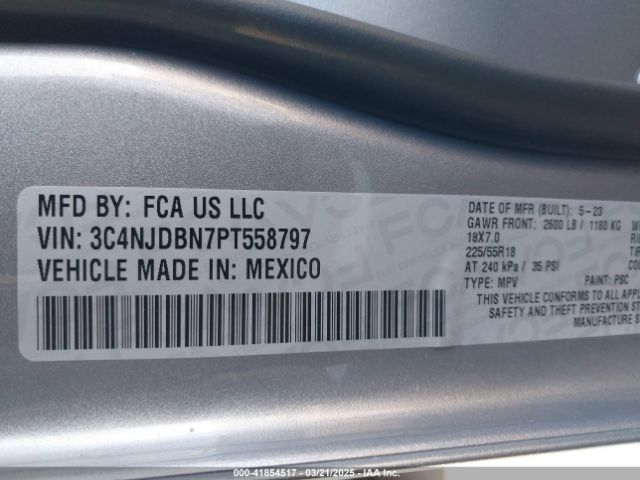 3C4NJDBN7PT558797 Jeep Compass Altitude 4x4