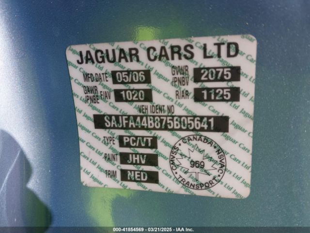 2007 JAGUAR XK SAJFA44B875B05641 Photo 8