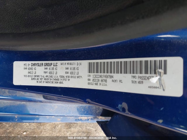Chrysler 200 Limited 2015 1C3CCCAB1FN507804 Image 9