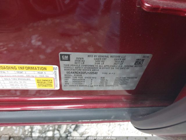 5GAKRCKD2FJ122640 Buick Enclave Premium