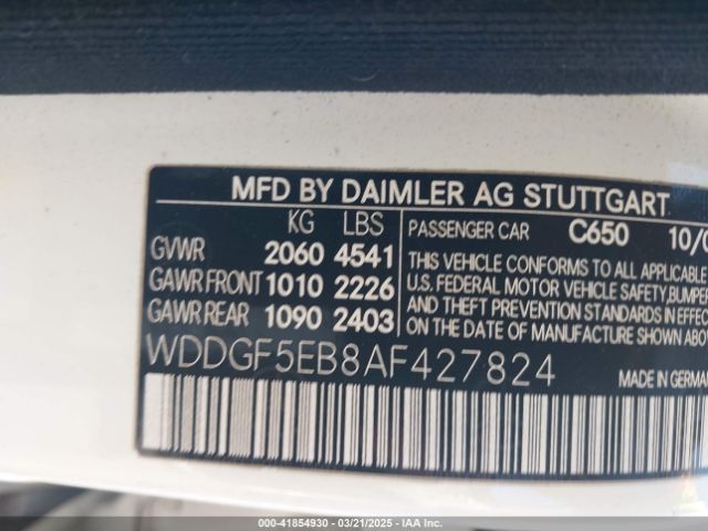 2010 MERCEDES-BENZ C 300 WDDGF5EB8AF427824 Photo 8