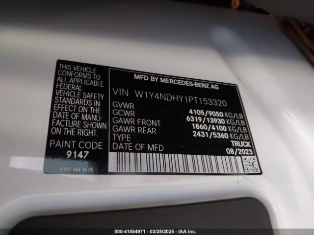 2023 MERCEDES-BENZ SPRINTER 2500 W1Y4NDHY1PT153320 Photo 8