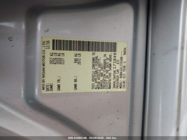 1N4AL3AP1HC175849 Nissan Altima 2.5 S