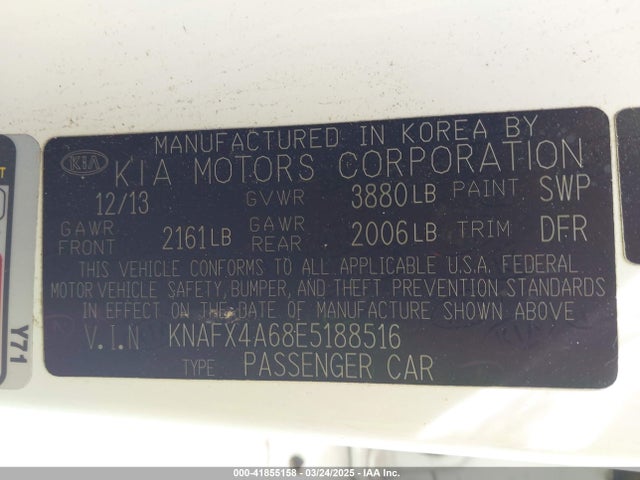 KIA Forte 2014 KNAFX4A68E5188516 Image 9
