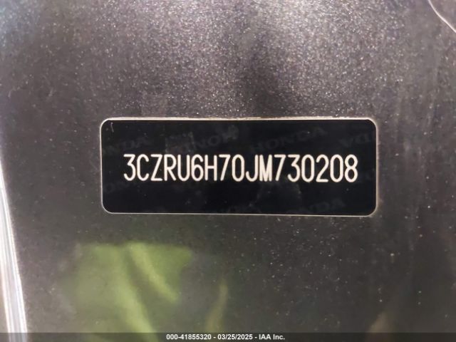 3CZRU6H70JM730208 Honda Hr-v Ex-l