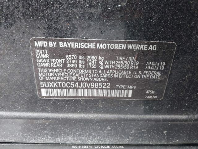 2018 BMW X5 EDRIVE 5UXKT0C54J0V98522 Photo 8