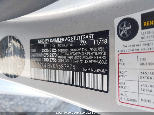 Mercedes-Benz E 300 2019 WDDZF4JB9KA582874 Image 9