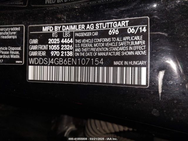 2014 MERCEDES-BENZ CLA 250 WDDSJ4GB6EN107154 Photo 8