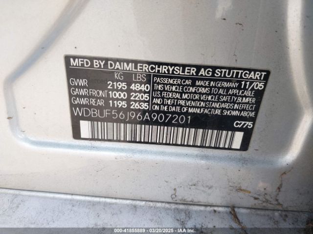 2006 MERCEDES-BENZ E 350 WDBUF56J96A907201 Photo 8