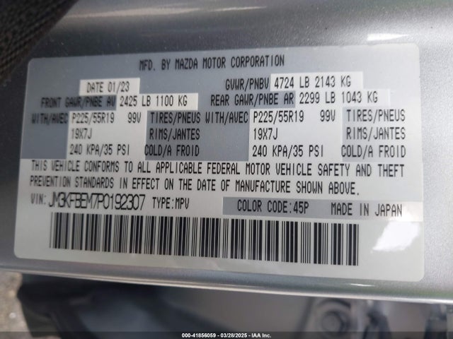 JM3KFBEM7P0192307 Mazda Cx-5 2.5 S Premium Plus