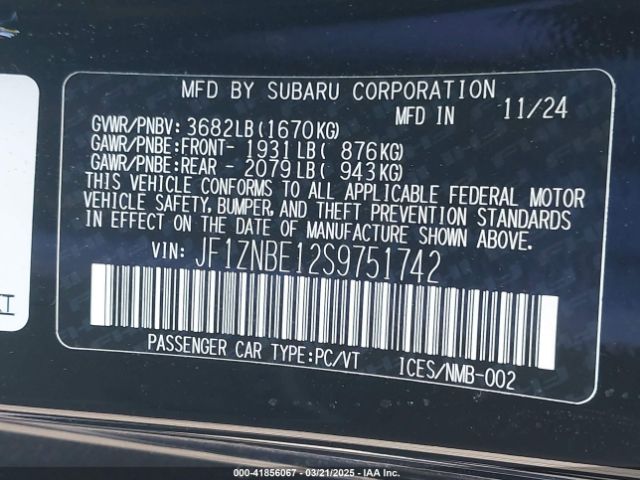 2025 TOYOTA GR86 JF1ZNBE12S9751742 Photo 8