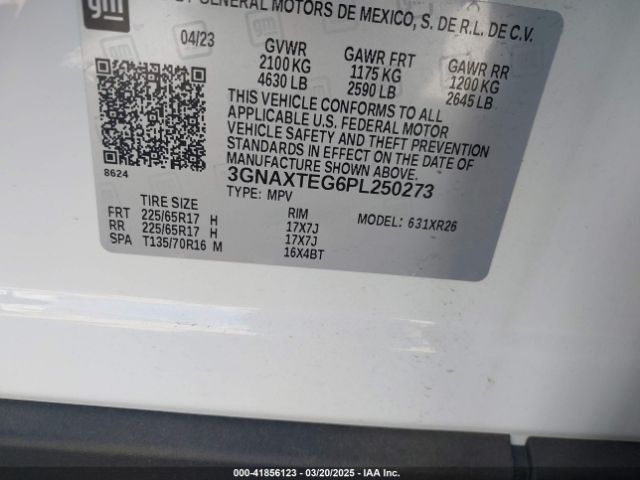 3GNAXTEG6PL250273 Chevrolet Equinox Awd 2fl