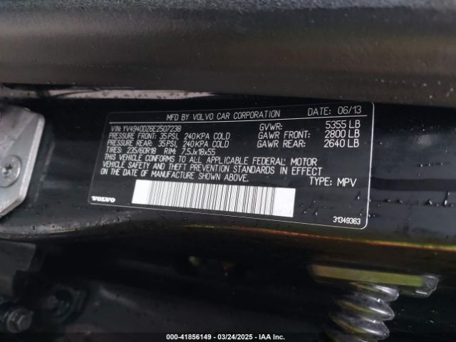 YV4940DZ6E2507238 Volvo XC60 3.2