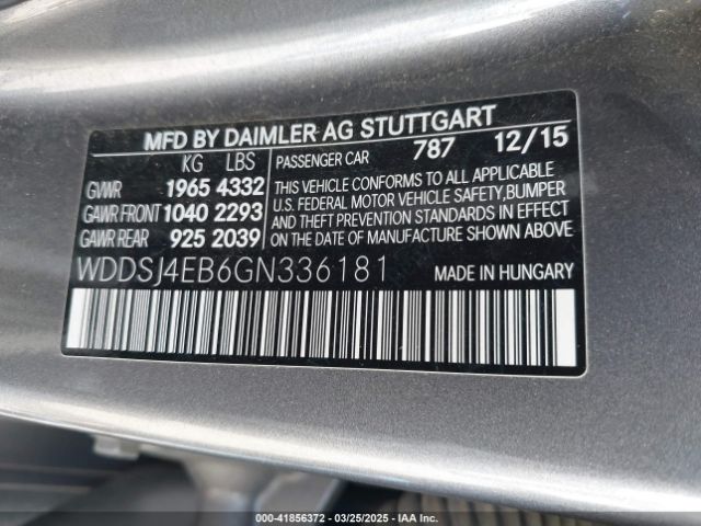 2016 MERCEDES-BENZ CLA 250 WDDSJ4EB6GN336181 Photo 8