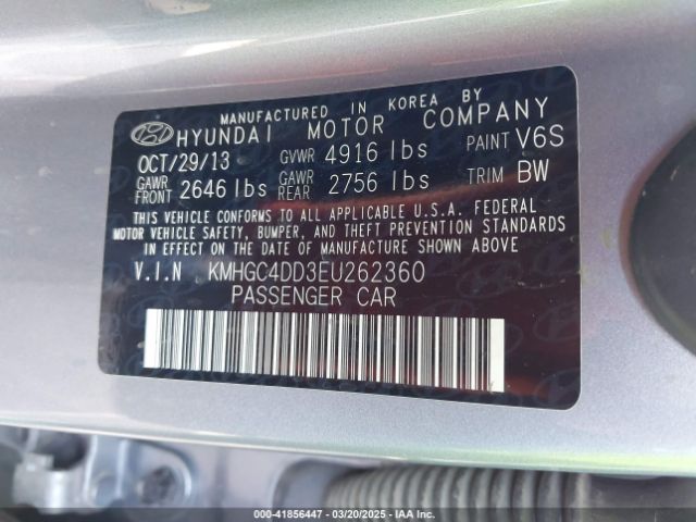 KMHGC4DD3EU262360 Hyundai Genesis 3.8