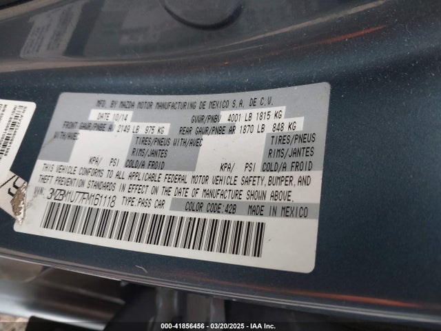 3MZBM1U77FM161118 Mazda Mazda3 I Sport