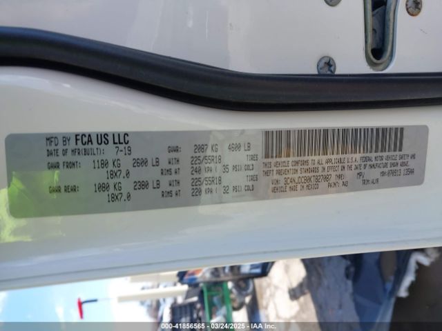 3C4NJDCB0KT827087 Jeep Compass