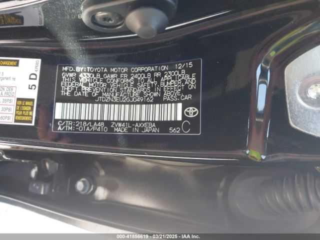 JTDZN3EU2GJ049162 Toyota Prius V Four