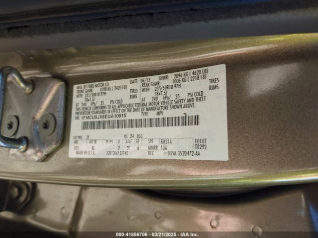 1FMCU0JX8EUA10915 Ford Escape Titanium