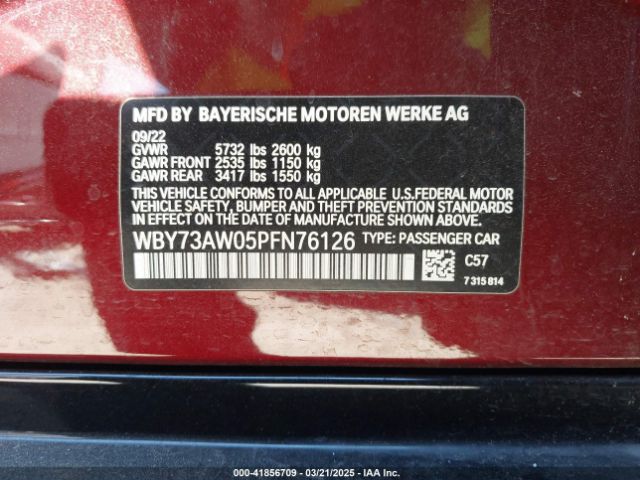 2023 BMW I4 WBY73AW05PFN76126 Photo 8