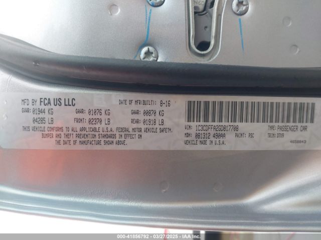 1C3CDFFA2GD817708 Dodge Dart Sxt Sport Blacktop