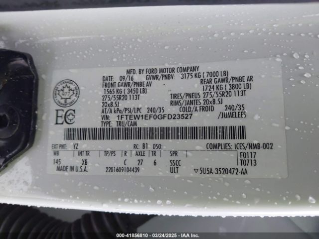 2016 FORD F-150 1FTEW1EF0GFD23527 Photo 8
