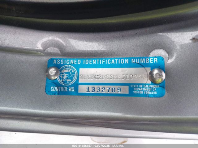 2HGFC2F83MH510243 Honda Civic Sport