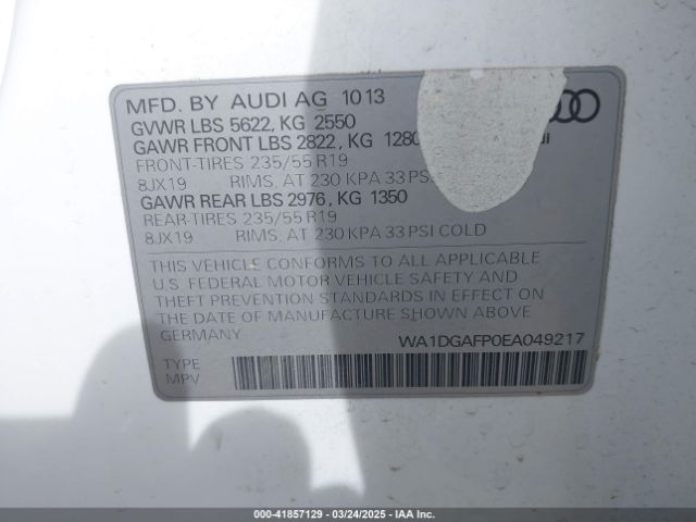 WA1DGAFP0EA049217 Audi Q5 3.0t Premium Plus