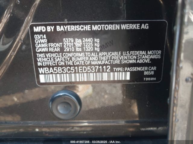 WBA5B3C51ED537112 BMW 535i Xdrive