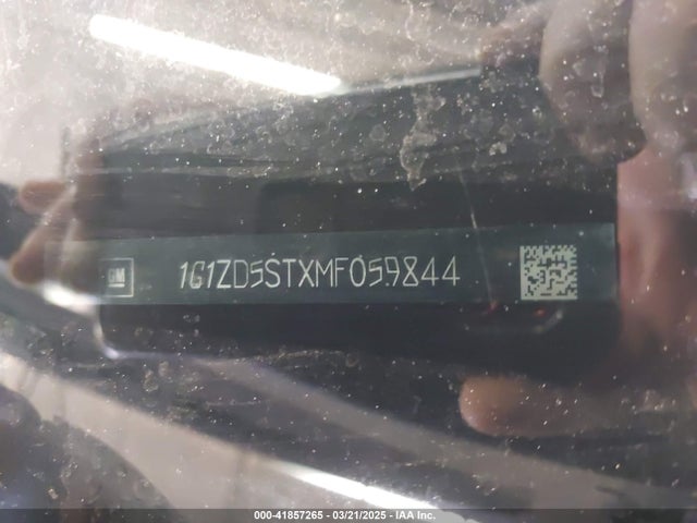 1G1ZD5STXMF059844 Chevrolet Malibu Fwd Lt