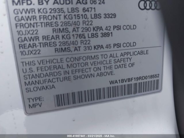 2024 AUDI Q8 WA1BVBF19RD018552 Photo 8