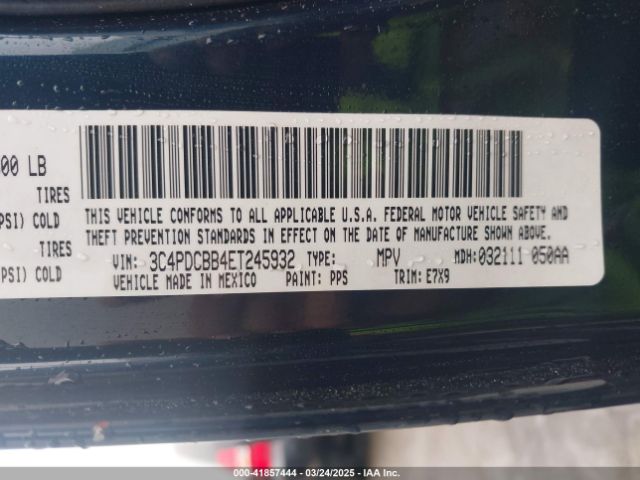 3C4PDCBB4ET245932 Dodge Journey Sxt