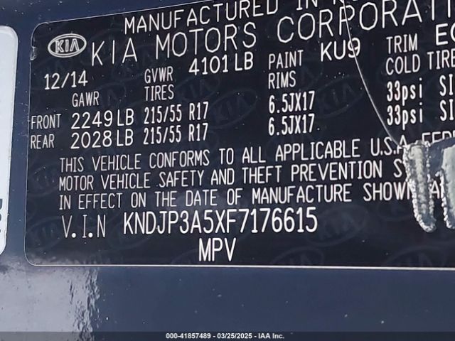 KNDJP3A5XF7176615 KIA SOUL +