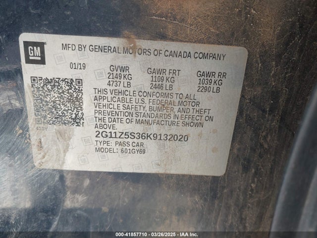 2G11Z5S36K9132020 Chevrolet IMPALA LT