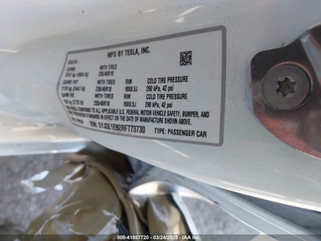5YJ3E1EB2RF773730 Tesla Model 3 Long Range Dual Motor All-wheel Drive