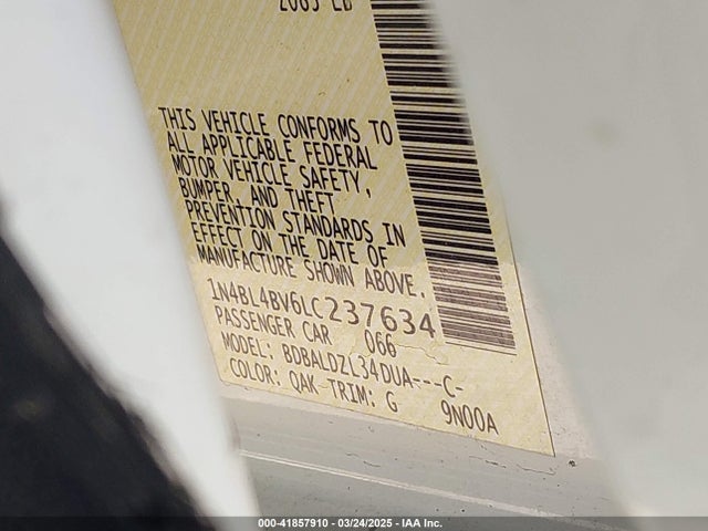 Nissan Altima 2020 1N4BL4BV6LC237634 Image 18