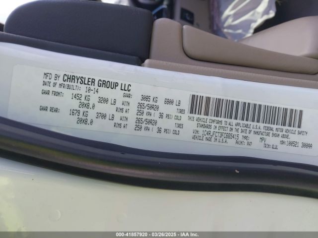1C4RJFCT3FC665415 Jeep Grand Cherokee