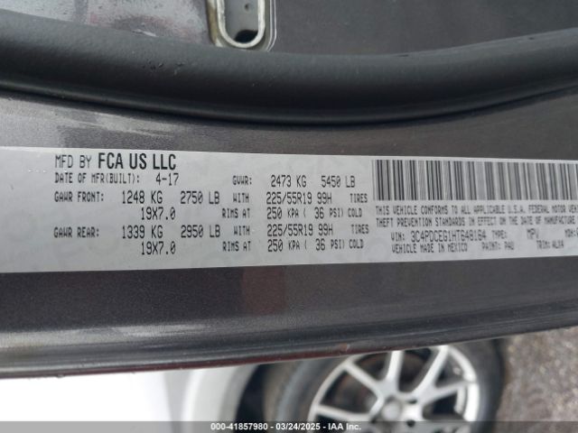 3C4PDCEG1HT648164 Dodge JOURNEY GT