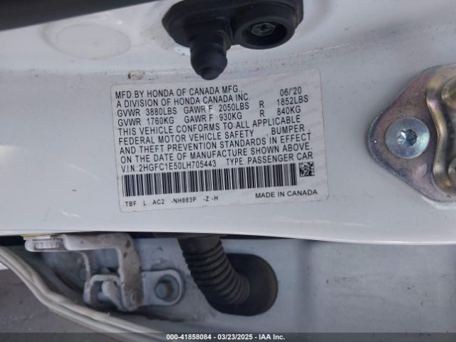 2HGFC1E50LH705443 Honda CIVIC SI SEDAN