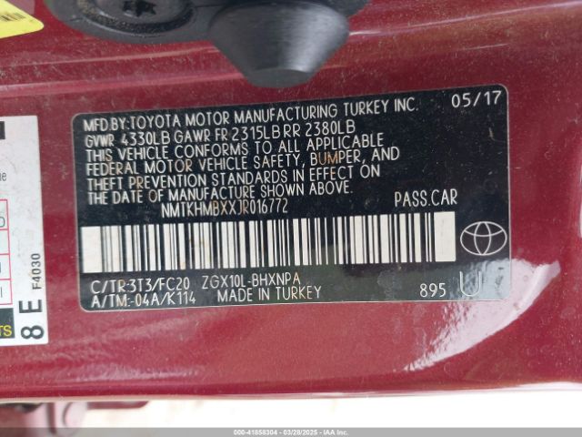 NMTKHMBXXJR016772 Toyota C-HR XLE