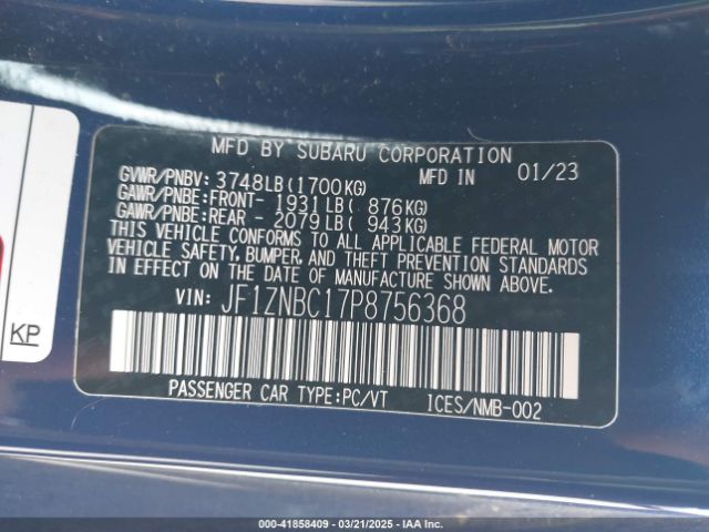 2023 TOYOTA GR86 JF1ZNBC17P8756368 Photo 8