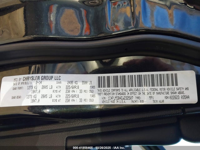 Jeep Cherokee Limited 2014 1C4PJMDB4EW232507 Image 9