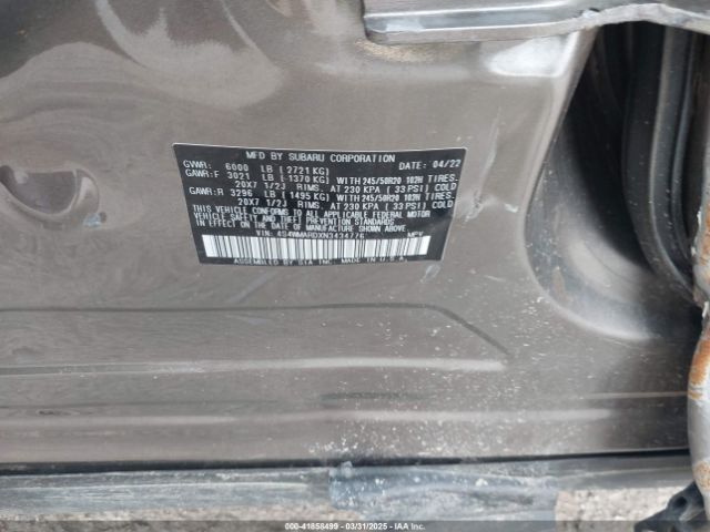 4S4WMARDXN3434776 Subaru Ascent Touring