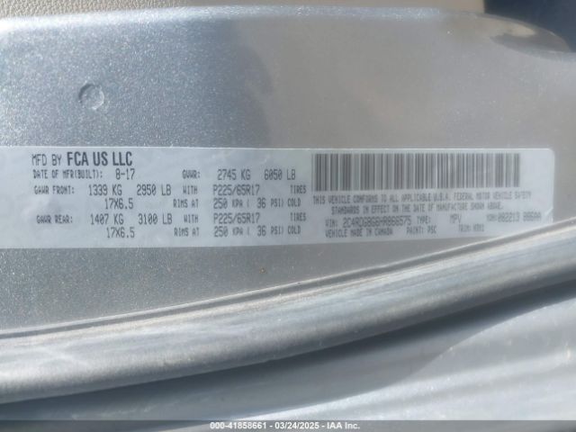2C4RDGBG6HR866575 Dodge Grand Caravan Se